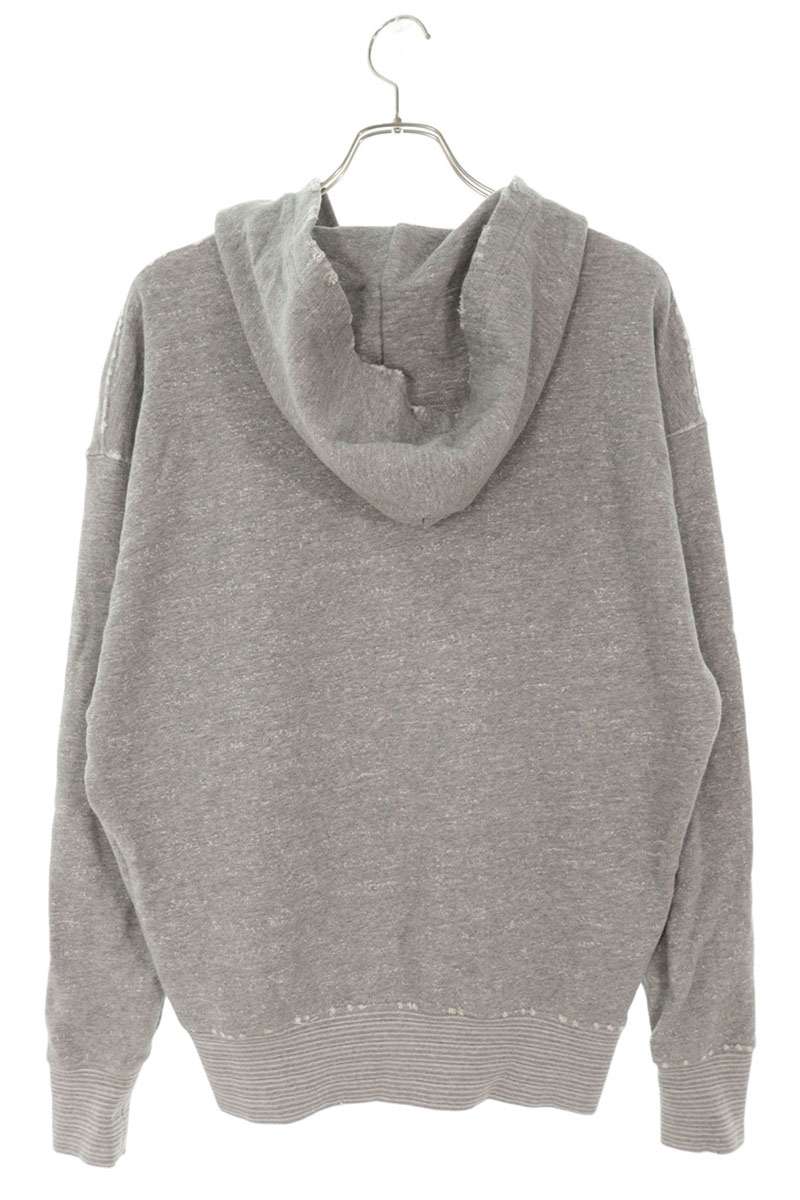 Alberto Bresci Cotton Pullover Hoodie Gray Size S