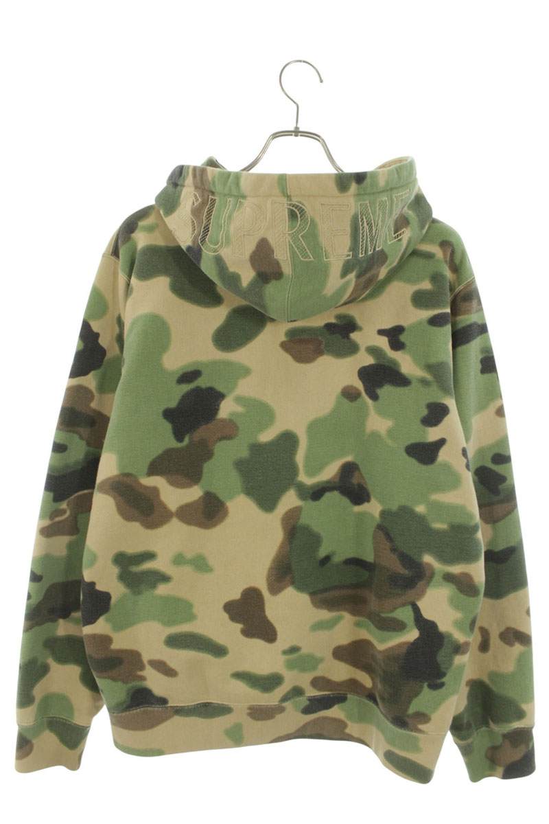 SUPREME 20SS Overdyed Hooded Sweatshirt Camo Size M