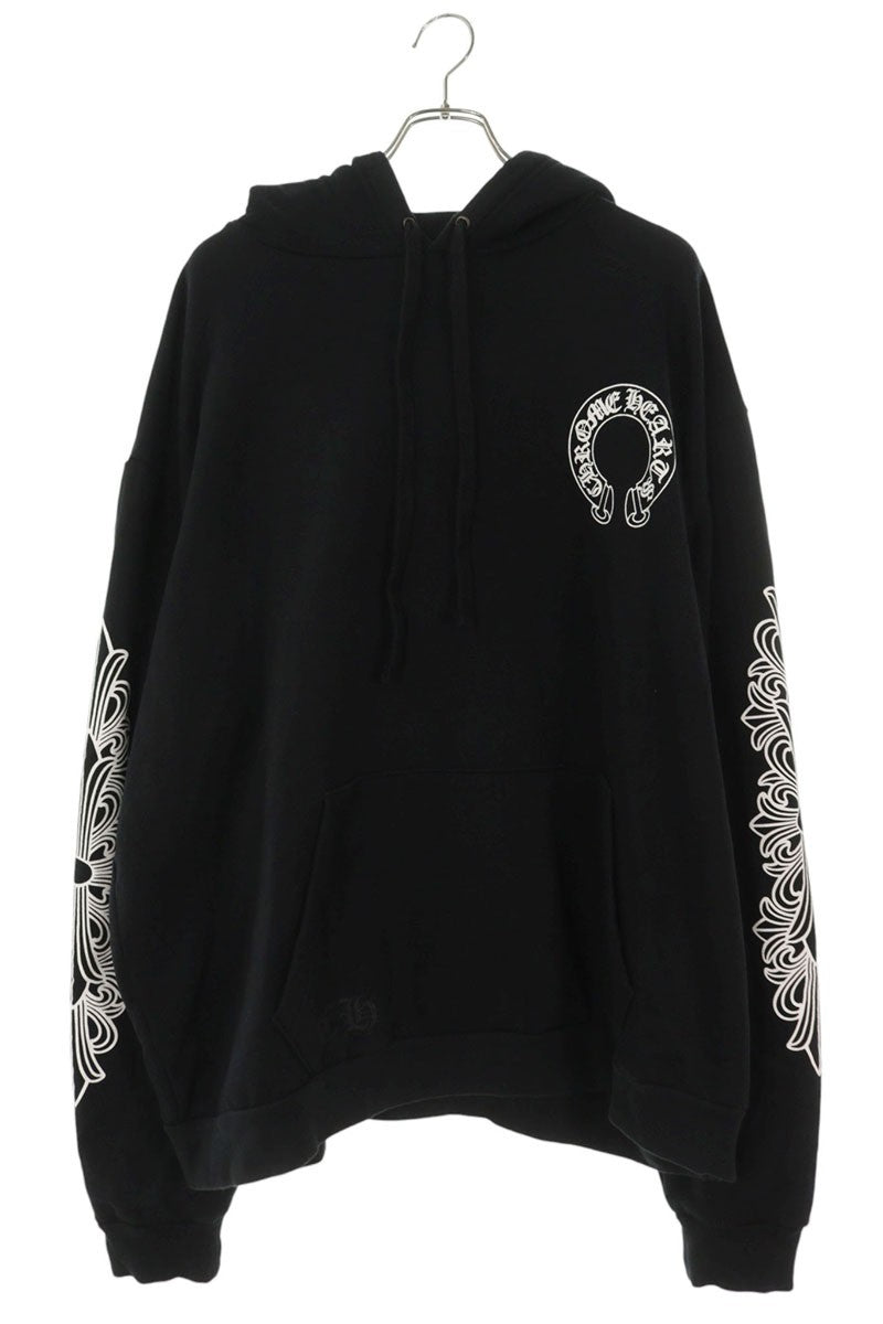 Chrome Hearts SWTSHRT HD PLVR Floral Sleeve Back Size XXL