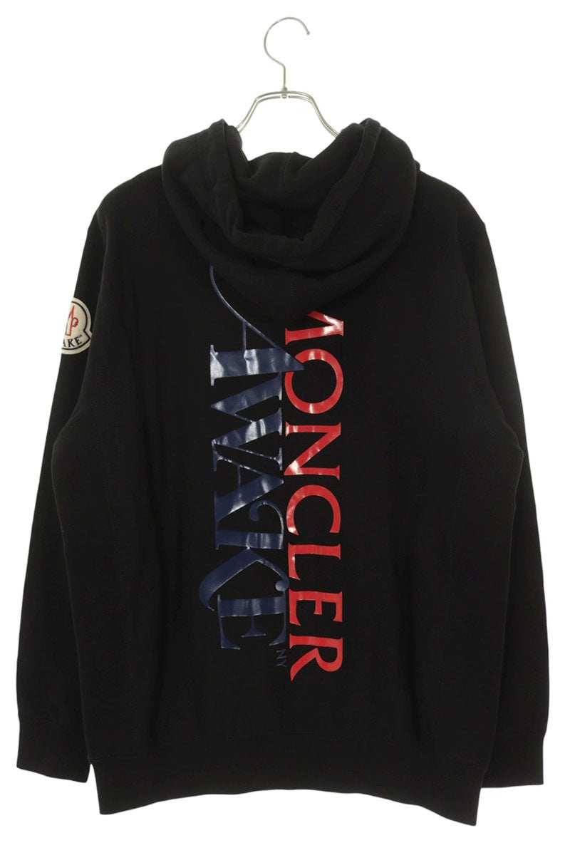 Moncler Genius Back Logo Pullover Hoodie Black Size M