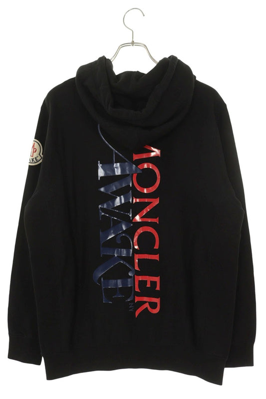 Moncler Genius Back Logo Pullover Hoodie Black Size M