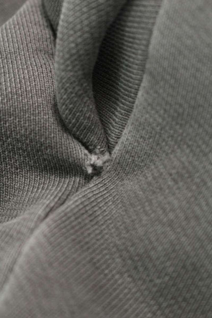 FENDI Metal Logo Plate Pullover Hoodie Gray Size XL