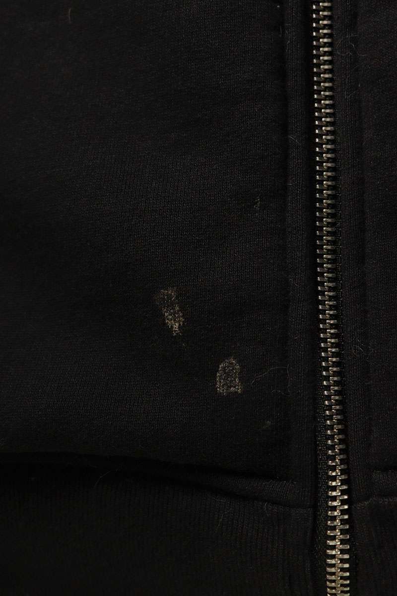 SUPREME Faux Fur Lined Zip Hoodie Black Size L