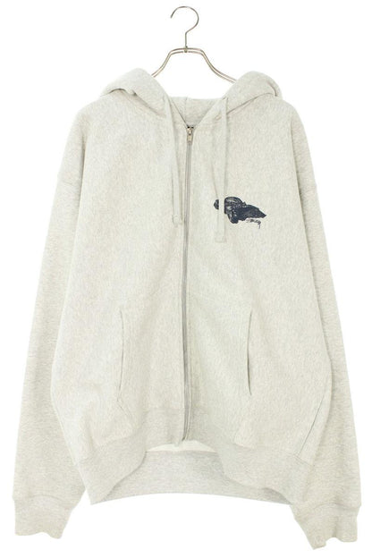 STUSSY Hypnos Zip Hoodie Gray Size XL