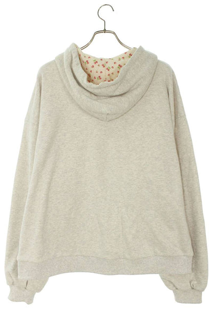 TTT Reversible Fruit Allover Print Hoodie Gray Size L