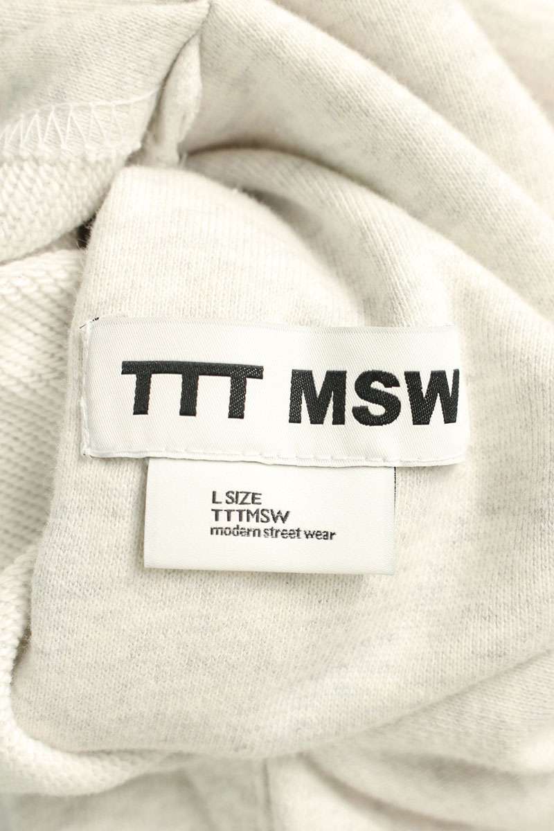 TTT Reversible Fruit Allover Print Hoodie Gray Size L
