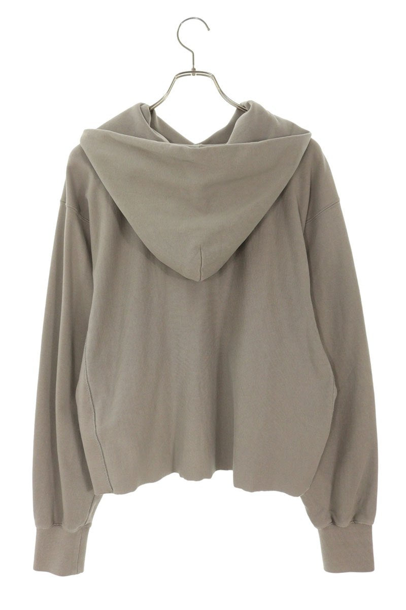 Maison Margiela Logo Embroidered Hoodie Gray Size M