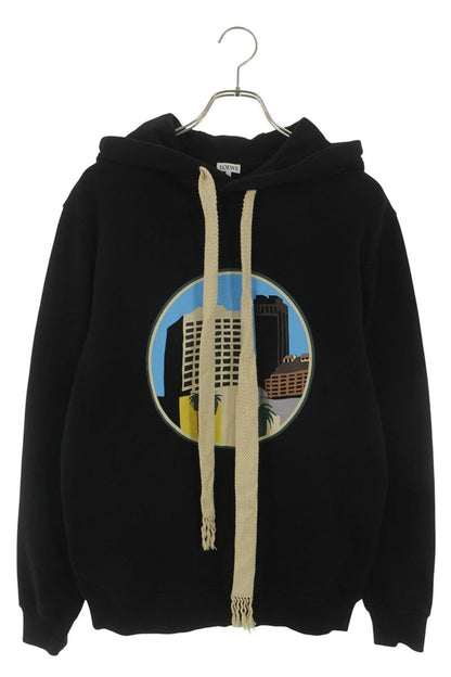 LOEWE Anagram Back Embroidered Front Print Hoodie Size S