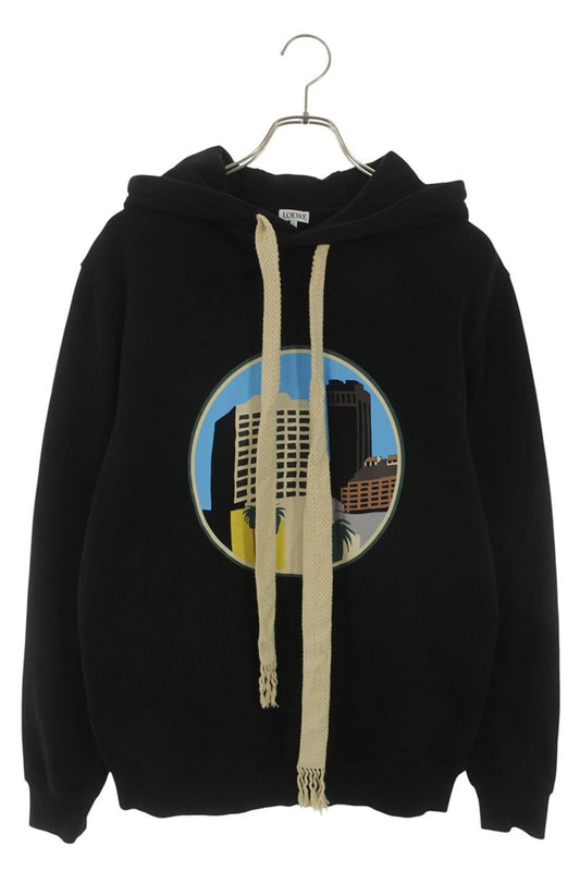 LOEWE Anagram Back Embroidered Front Print Hoodie Size S