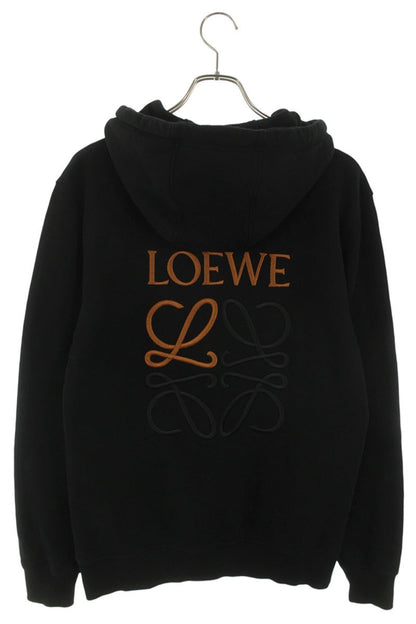 LOEWE Anagram Back Embroidered Front Print Hoodie Size S