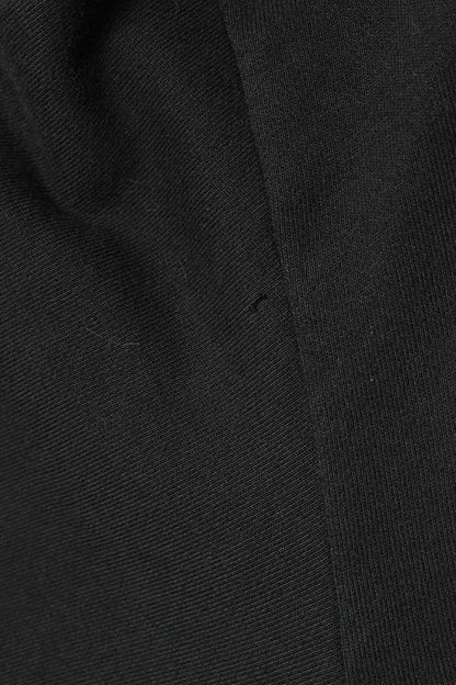 CELINE Logo Drawcord Pullover Hoodie Black Size XL