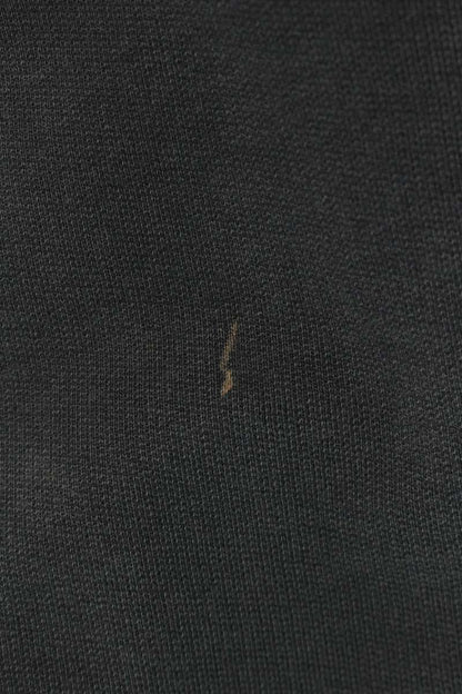 VETEMENTS Logo Print Cotton Blend Hoodie Dark Gray Size S