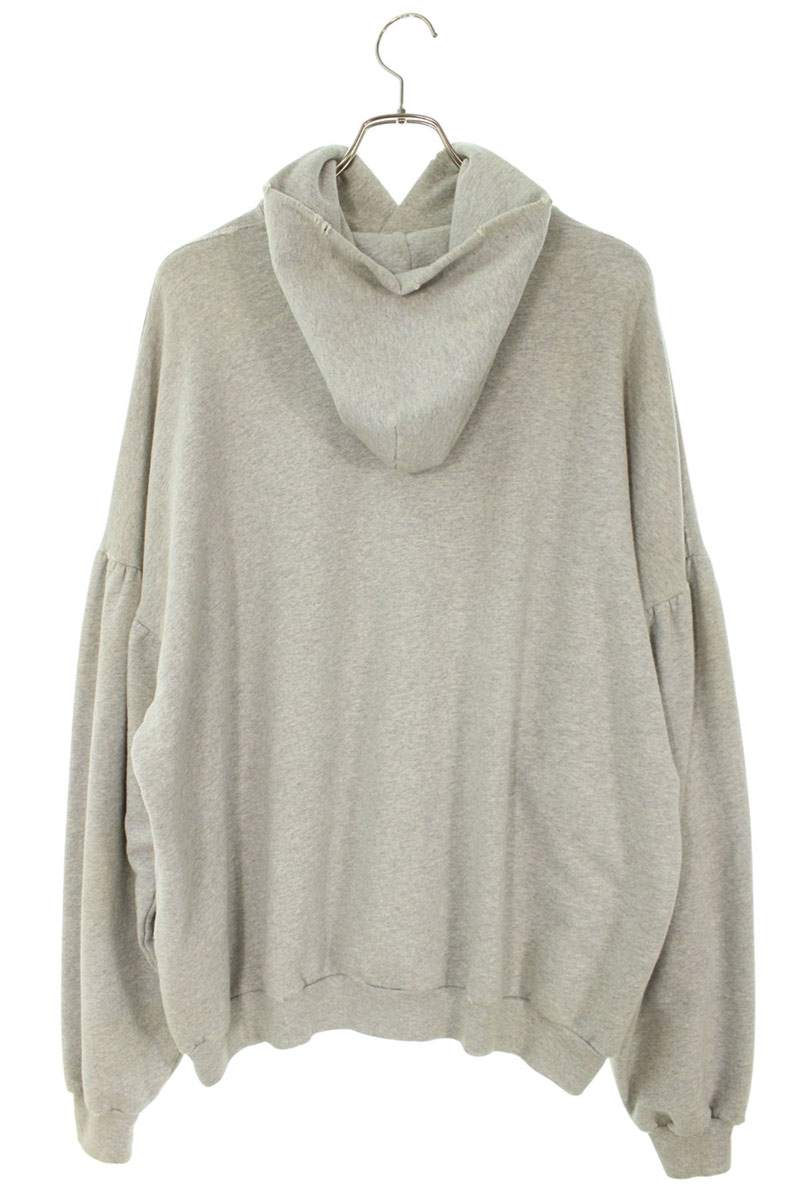 BALENCIAGA Logo Oversized Vintage Hoodie Gray Size XS