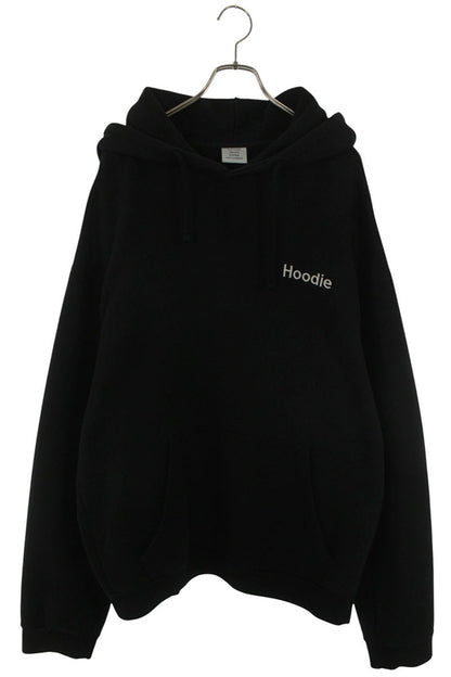 VETEMENTS 16SS Lettering Embroidered Oversized Hoodie Size L