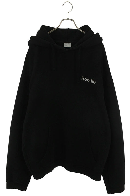 VETEMENTS 16SS Lettering Embroidered Oversized Hoodie Size L