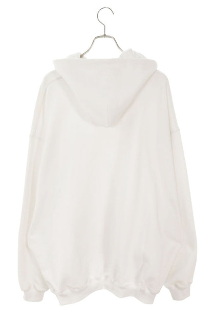 VETEMENTS 23AW PARIS Logo Print Hoodie White Size S
