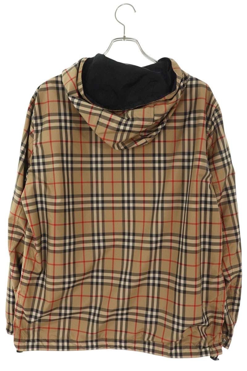 Burberry Nylon Nova Check Reversible Zip Hoodie Multi Size M