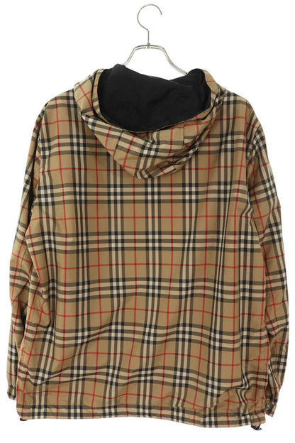 Burberry Nylon Nova Check Reversible Zip Hoodie Multi Size M