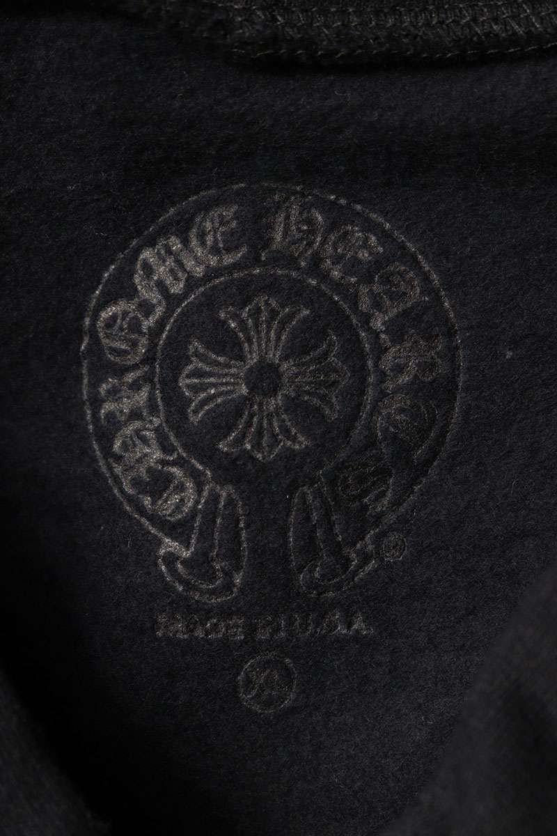 Chrome Hearts Sleeve Logo Print Pullover Hoodie Size XL