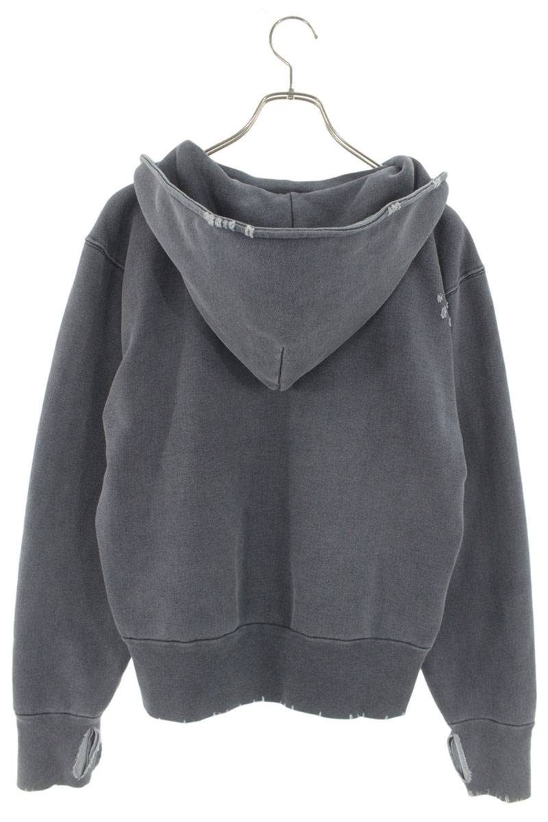 OUR LEGACY 25AW RELIC HOODIE Distressed Cotton Navy Size S