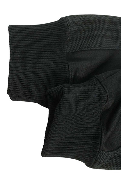 Needles Logo Embroidered Polyester Hoodie Black Size S