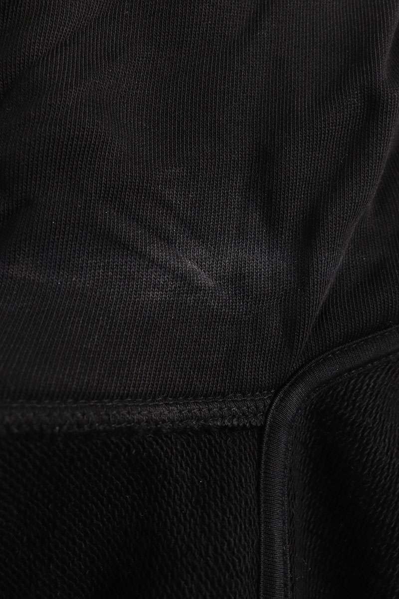 Burberry Scarf Detail Cotton Hoodie Black Size L