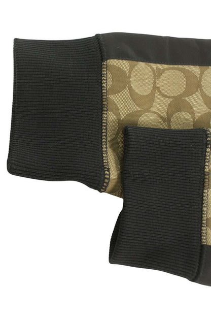 COACH Nylon Panel All-Over Pattern Hoodie Multi Size S