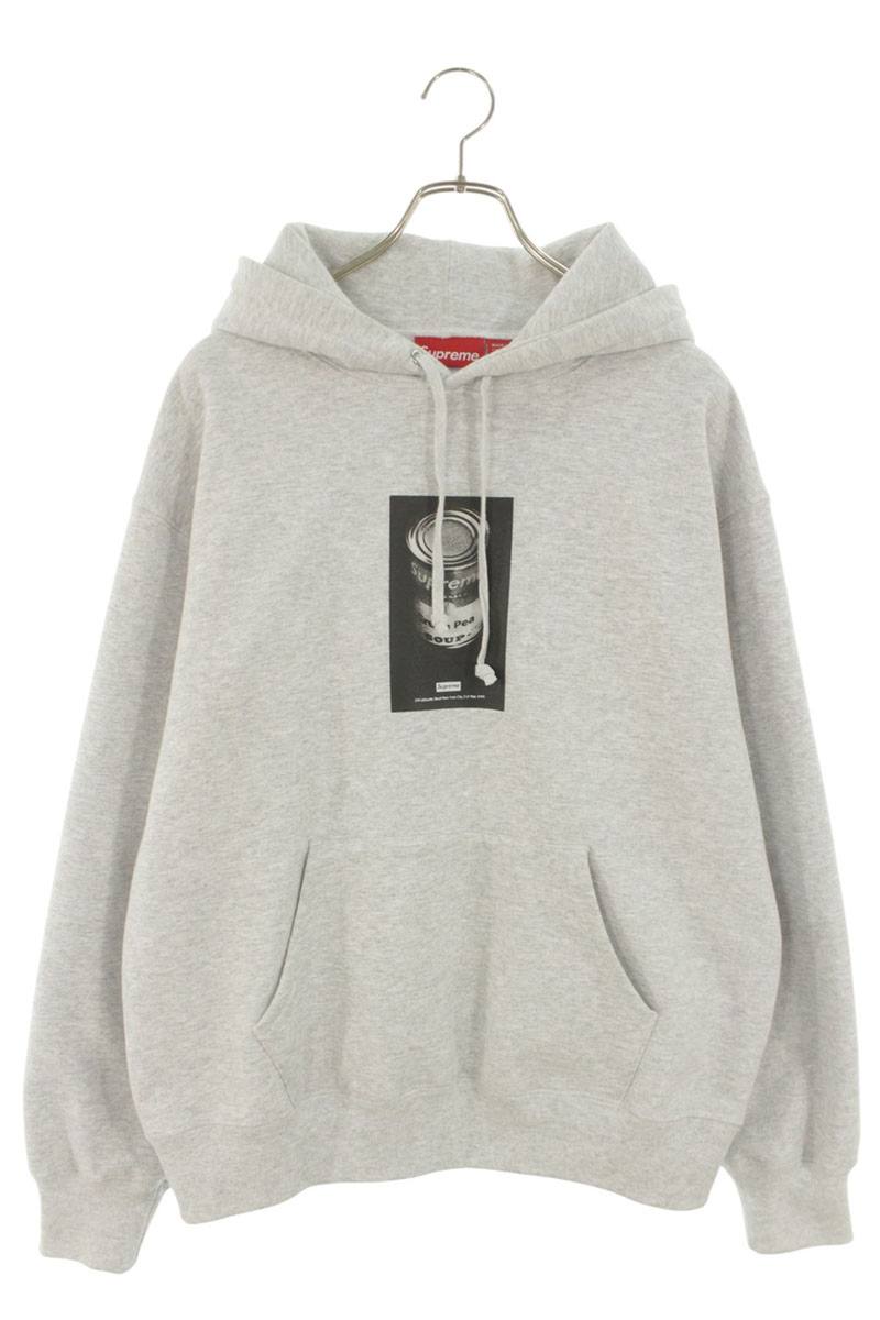 SUPREME Photo Print Pullover Hoodie Gray Size M