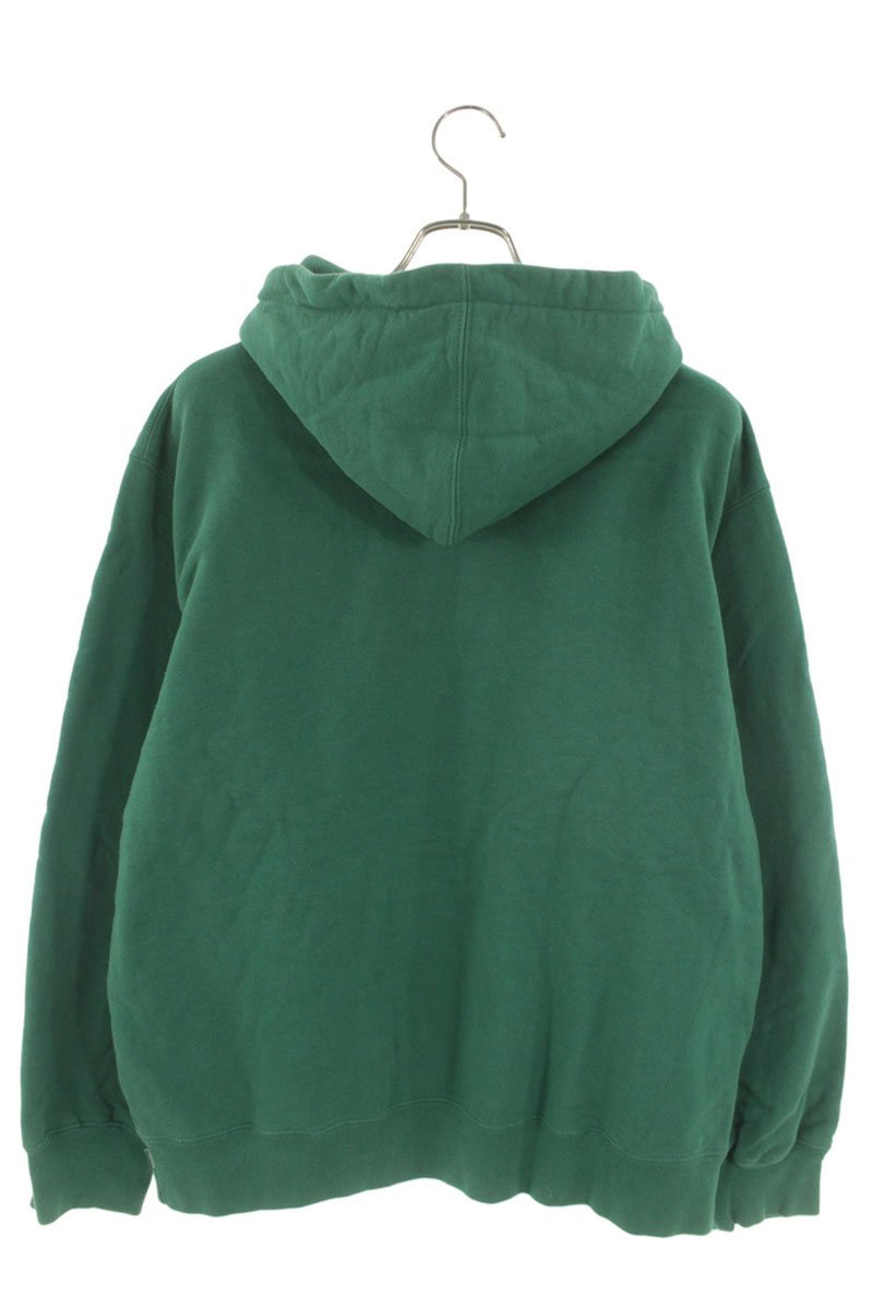 SUPREME 21SS Don't Care Embroidered Hoodie Green Size M