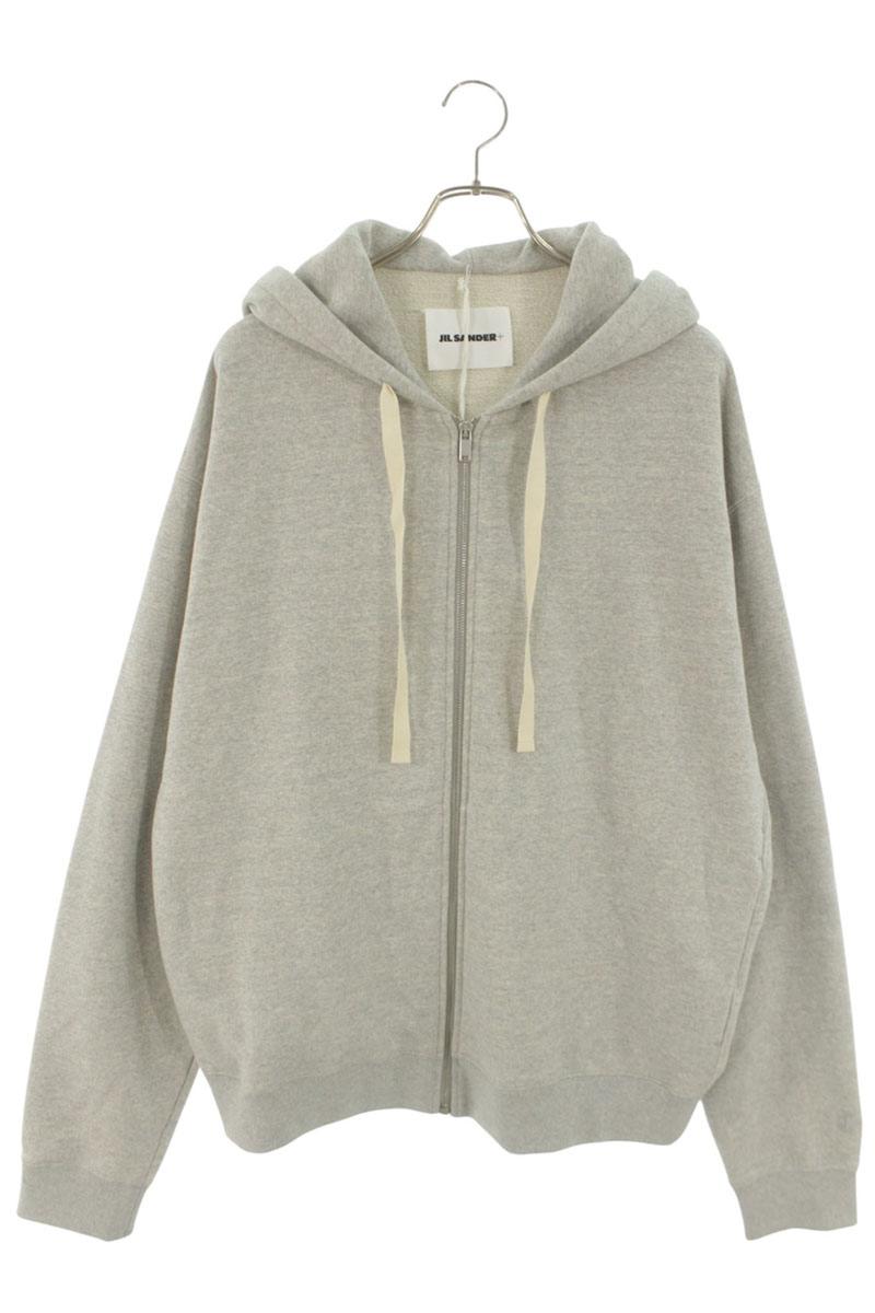 JILSANDER+ 25AW Cotton Zip Hoodie Gray Size L