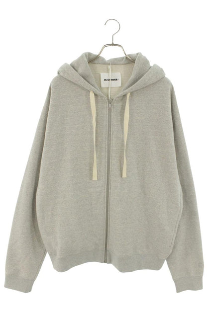 JILSANDER+ 25AW Cotton Zip Hoodie Gray Size L