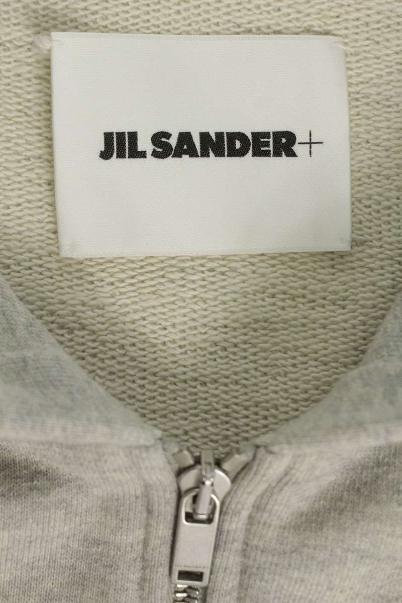 JILSANDER+ 25AW Cotton Zip Hoodie Gray Size L