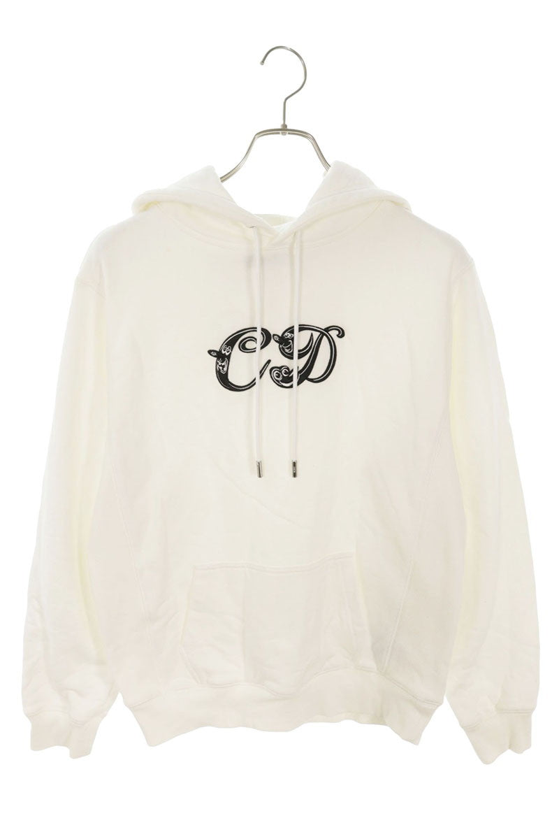 DIOR Kenny Scharf Embroidered Logo Hoodie White Size XS