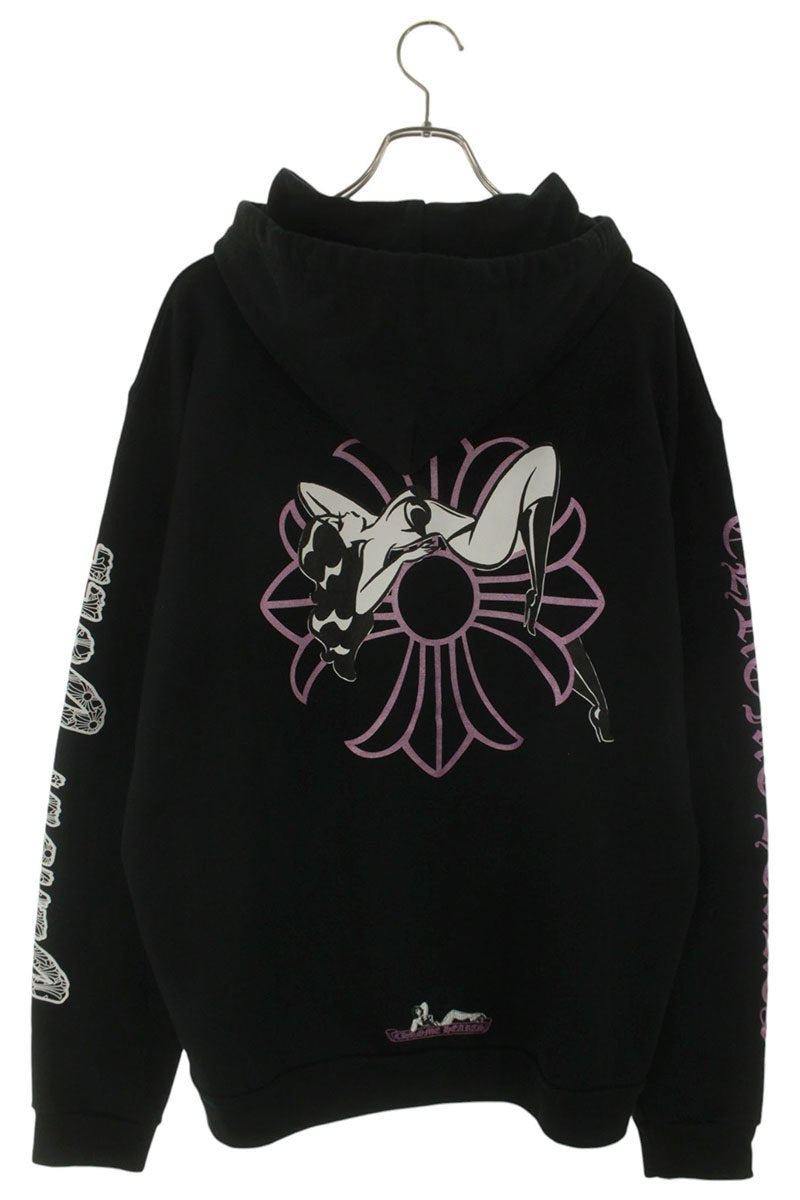 Chrome Hearts DEADLY DOLL Back Print Hoodie Size L