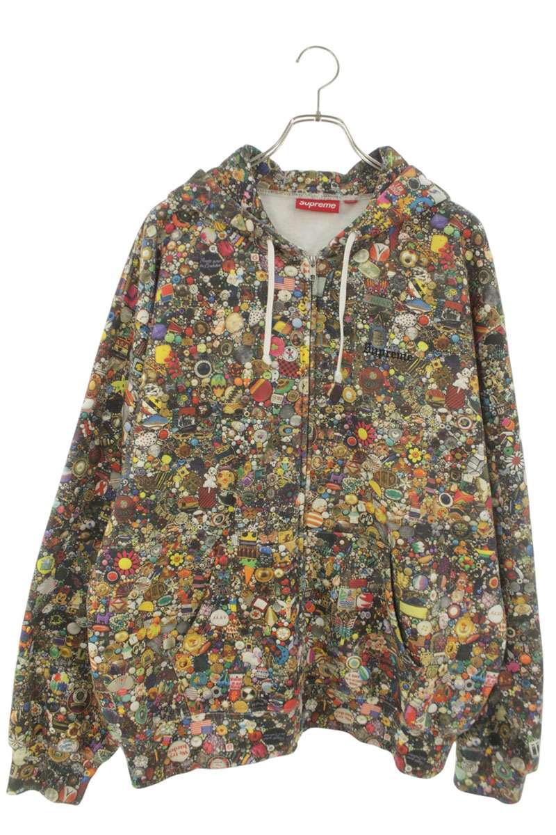 SUPREME 26SS Mike Kelly Zip Up Hooded Sweatshirt Size L