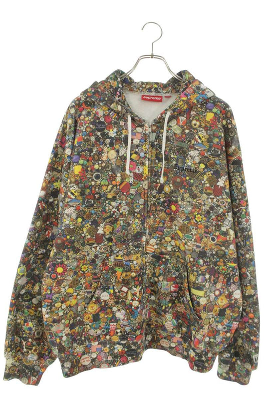 SUPREME 26SS Mike Kelly Zip Up Hooded Sweatshirt Size L