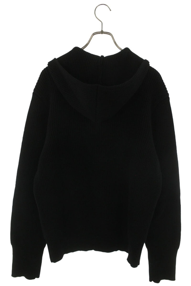 Chrome Hearts Cashmere Cross Patch Zip Hoodie Black Size L