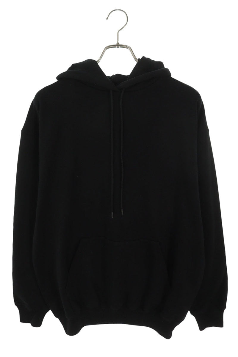 BALENCIAGA Hood Logo Pullover Hoodie Black Size XS