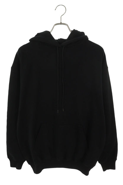 BALENCIAGA Hood Logo Pullover Hoodie Black Size XS