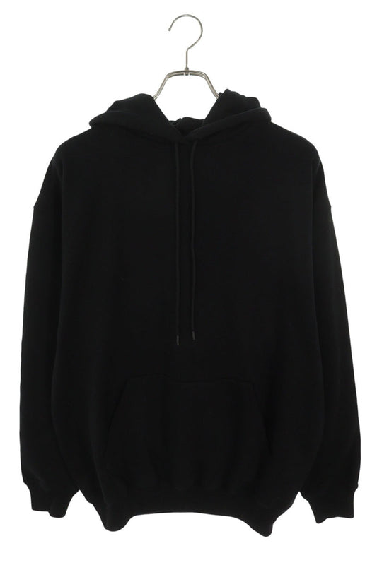 BALENCIAGA Hood Logo Pullover Hoodie Black Size XS
