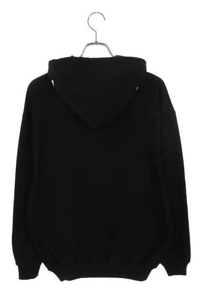 BALENCIAGA Hood Logo Pullover Hoodie Black Size XS