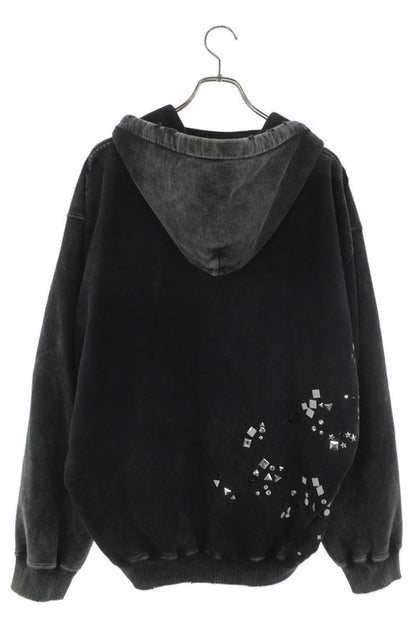 MIHARAYASUHIRO Damaged Sticker Hoodie Black Size S