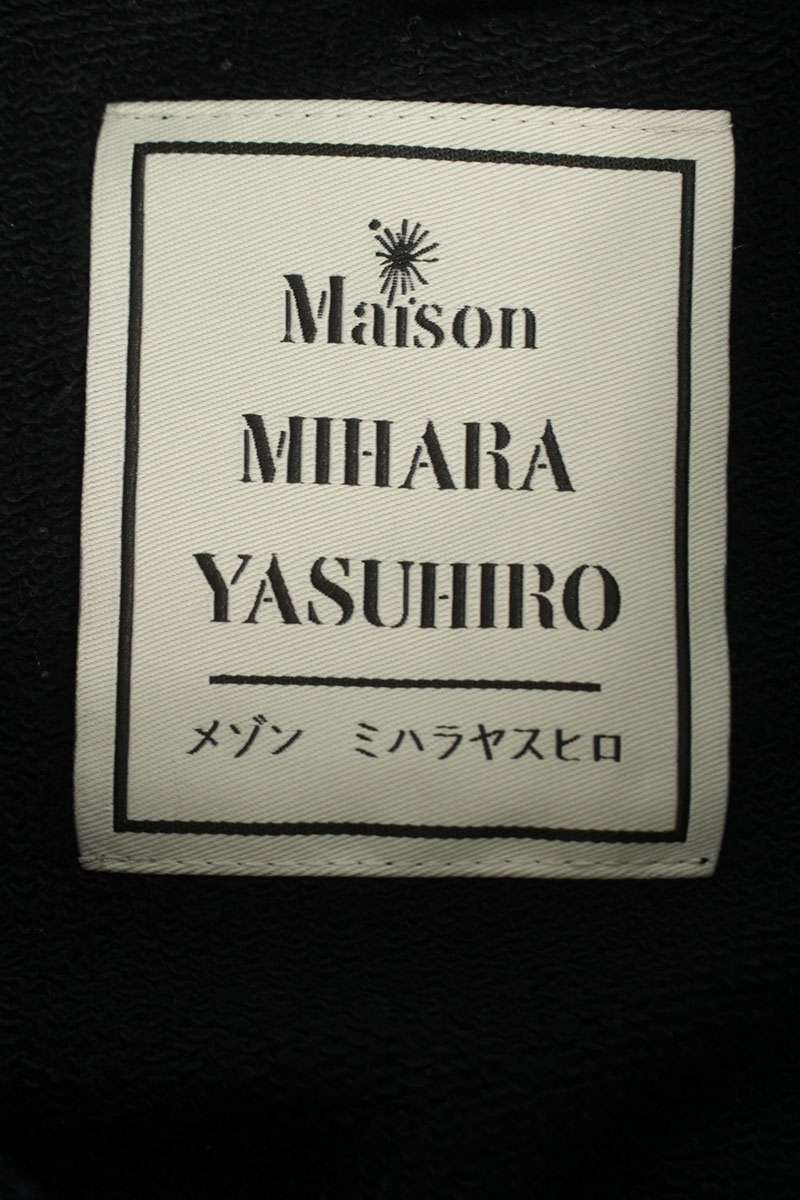 MIHARAYASUHIRO Damaged Sticker Hoodie Black Size S