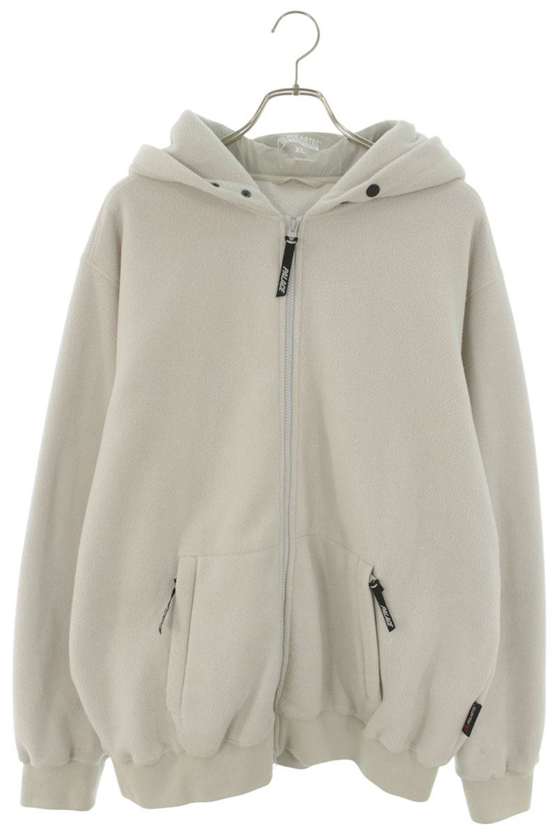 Palace POLARTEC LAZER ZIP HOOD Fleece Gray Size XL