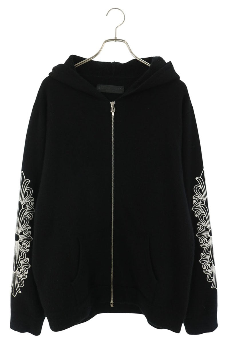 Chrome Hearts U LIFE SENTENCE Floral Zip Hoodie Size XL