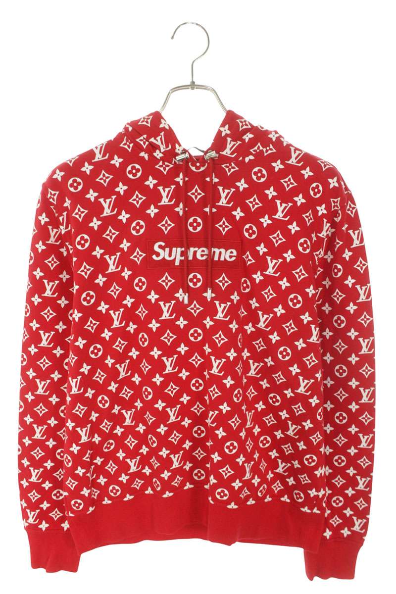 SUPREME LV 17AW Monogram Box Logo Hoodie Multi Size S