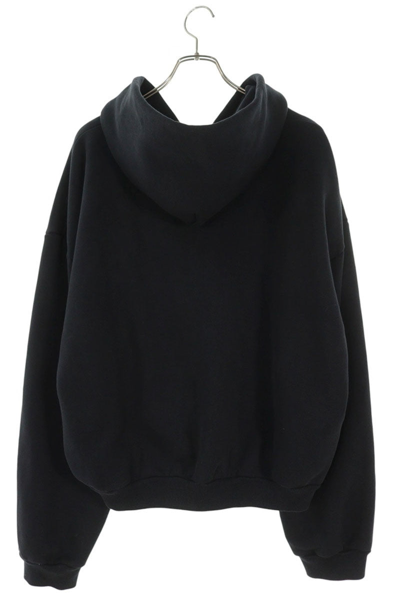 SKYLRK Cotton Zip-Up Hoodie Black Size M