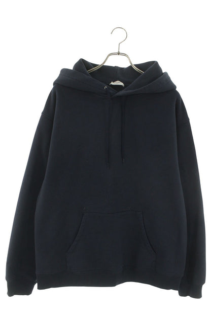 CELINE Triomphe Embroidered Pullover Hoodie Navy Size L