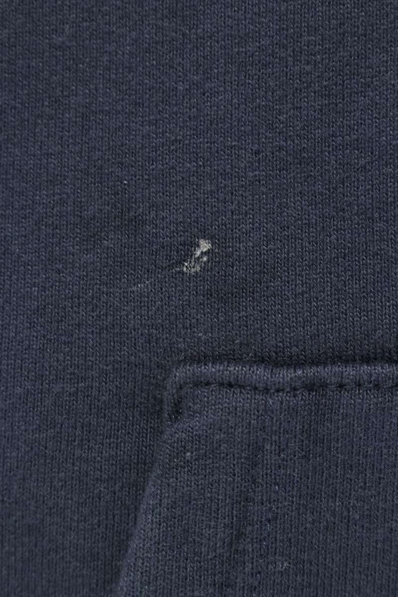 CELINE Triomphe Embroidered Pullover Hoodie Navy Size L