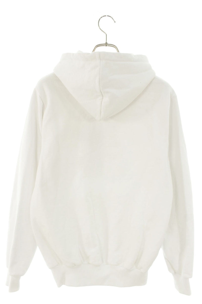 KITH Logo Print Cotton Hoodie White Size XS